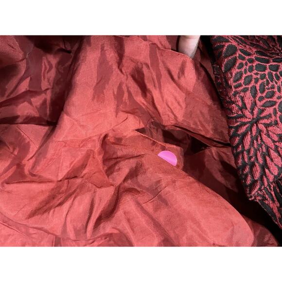 Shoshanna Midnight Coraline Red Jacquard Print Sleeveless High-Low Dress Sz 8 - Picture 7 of 16